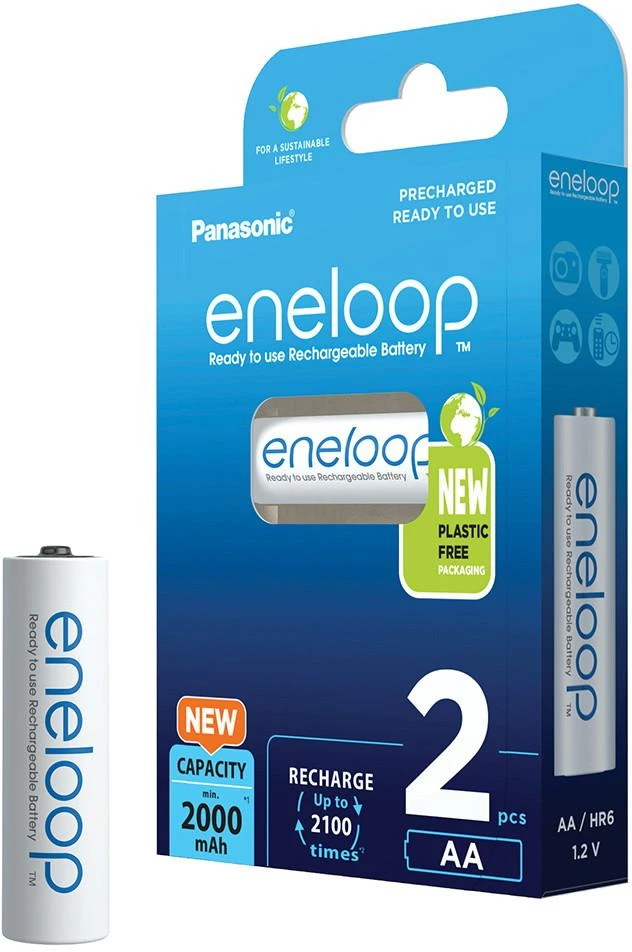 Panasonic eneloop AA 2000 mAh baterijų pakuotė