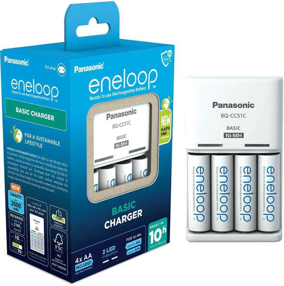Kroviklis Panasonic ENELOOP K-KJ51MCD40E, 10 val; +(4xAA)