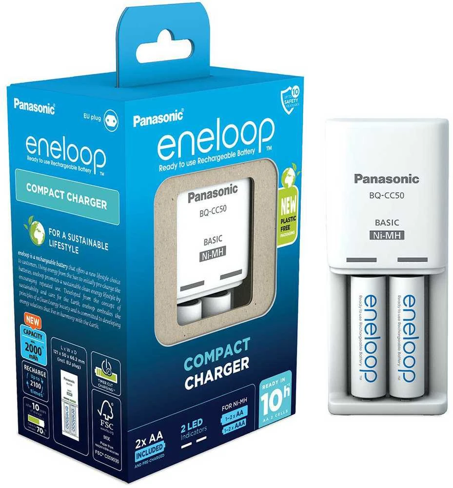 Kroviklis Panasonic ENELOOP K-KJ50MCD20E, 10 val, +(2xAA)