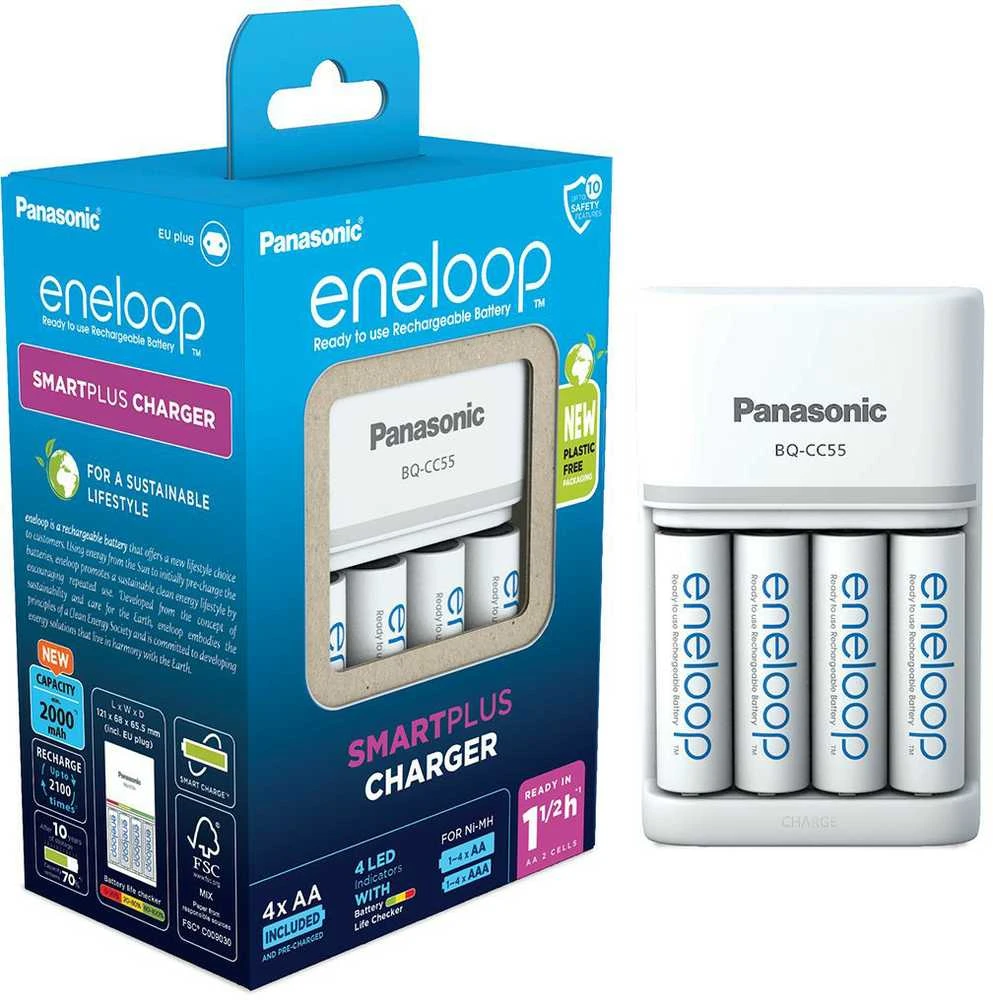 Kroviklis Panasonic ENELOOP K-KJ55MCD40E, 1.5 val; +(4xAA)