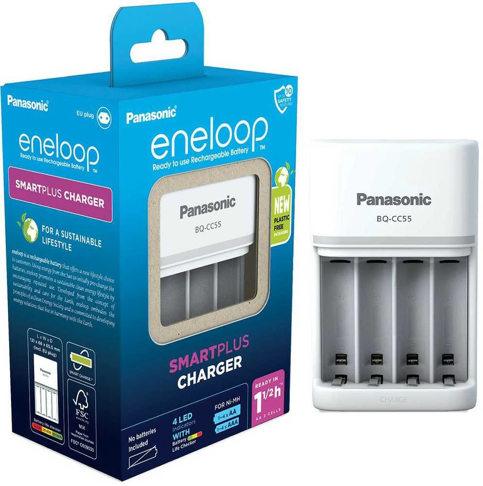 Kroviklis Panasonic ENELOOP BQ-CC55E, 1.5 val