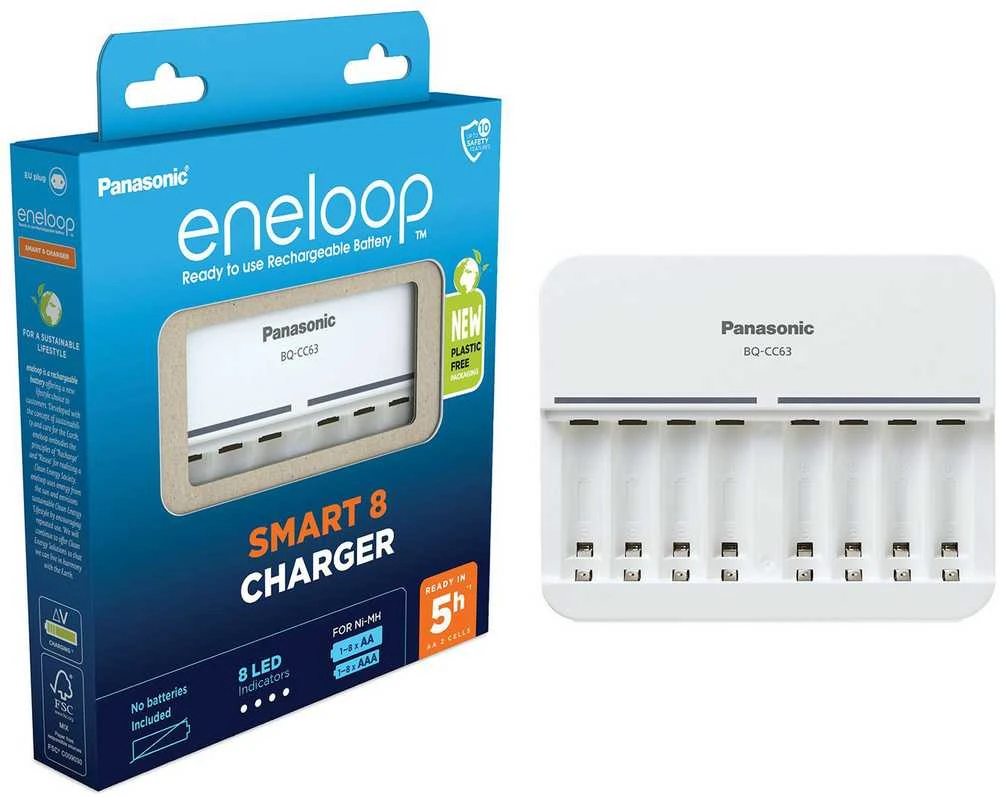 Kroviklis Panasonic ENELOOP BQ-CC63E, 5 val