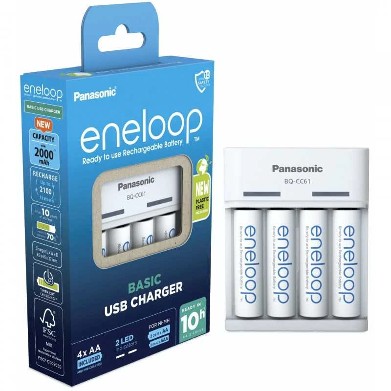 Kroviklis Panasonic ENELOOP K-KJ61MCD40USB Powerbank , 2,25 val; +(4xAA)