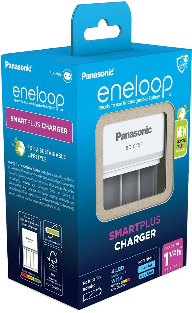 Kroviklis Panasonic ENELOOP BQ-CC55E, 1.5 val
