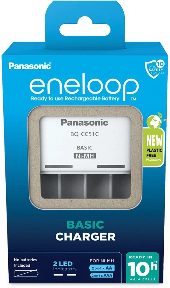 Kroviklis Panasonic ENELOOP BQ-CC51E, 10 val