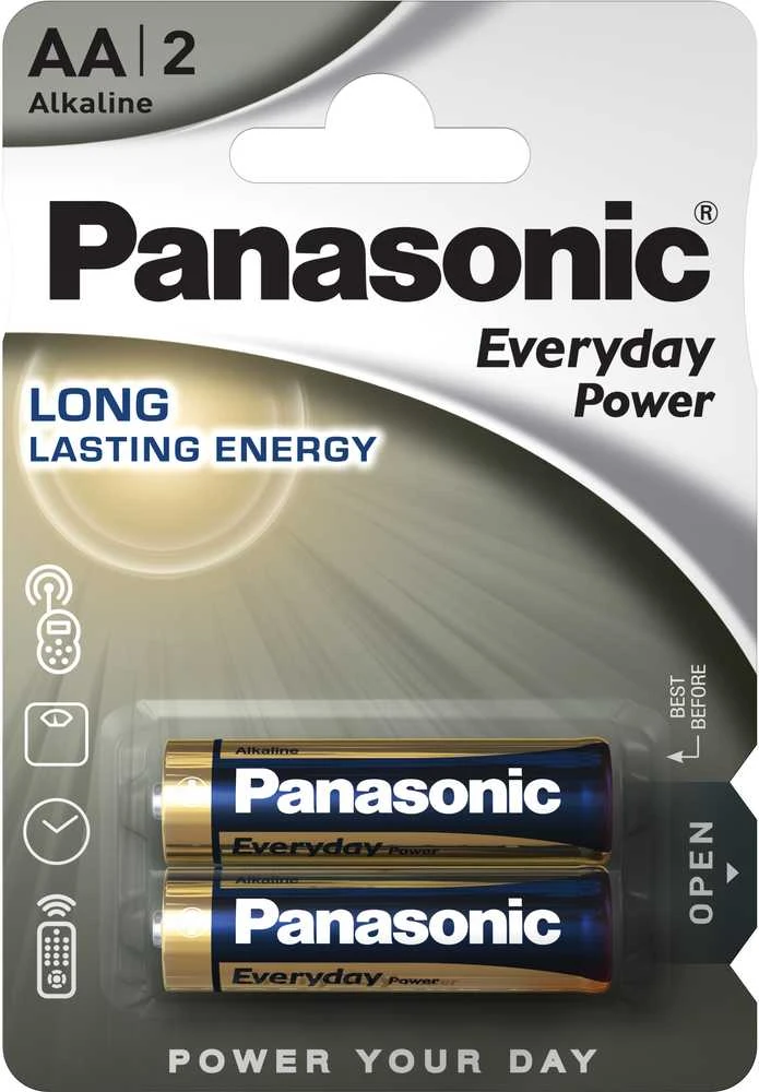 „Matsushita PANASONIC Everyday LR6EPS/2BP Elementai“