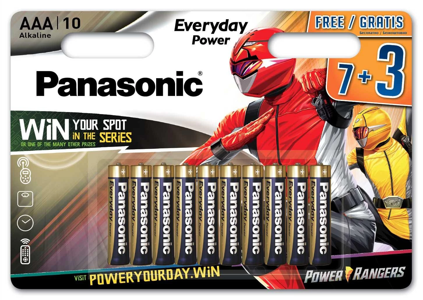 Panasonic Batteries Panasonic baterijos „Panasonic Everyday Power“ akumuliatorius LR03EPS/10BW (7+3)