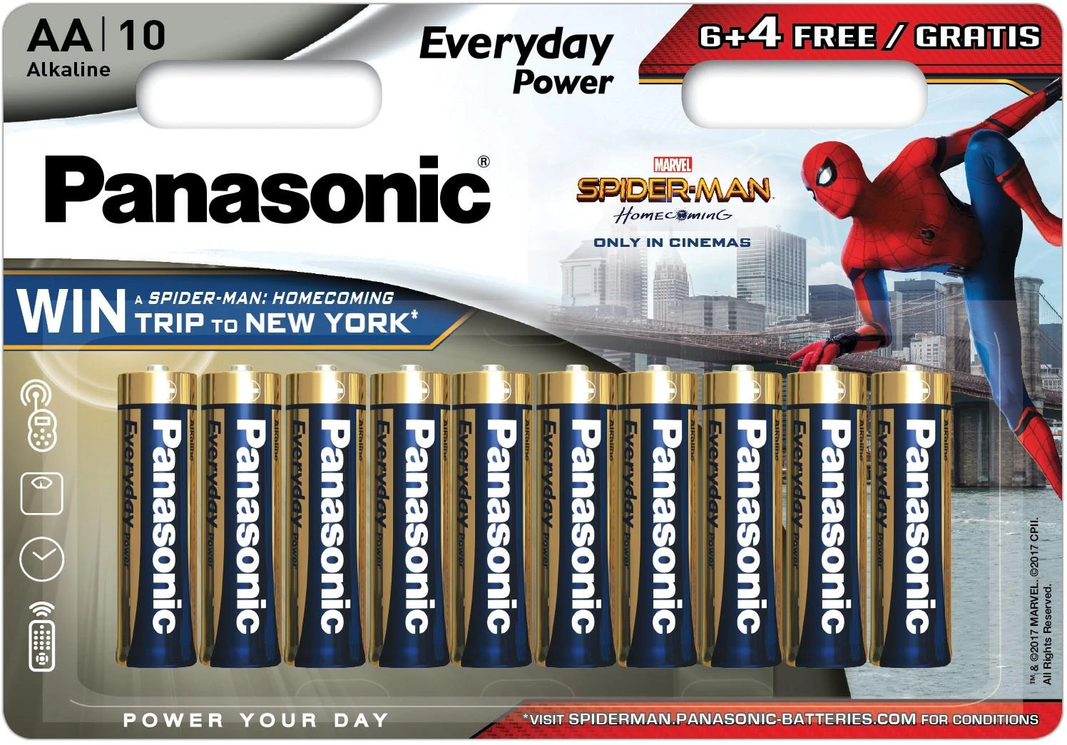 Panasonic Batteries Baterijos Panasonic LR6 EPS 6+4BP Angry Birds