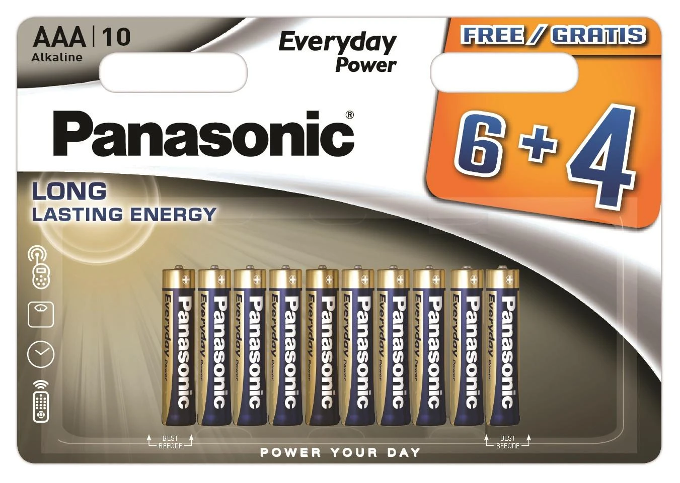 Panasonic Batteries Baterijos Panasonic LR03 EPS 6+4BP Angry Birds