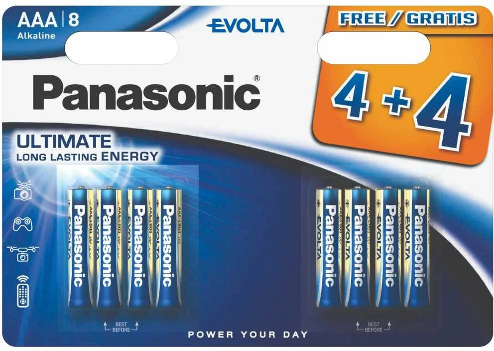 Panasonic Batteries Panasonic Evolta baterija LR03EGE/8B (4+4vnt.)