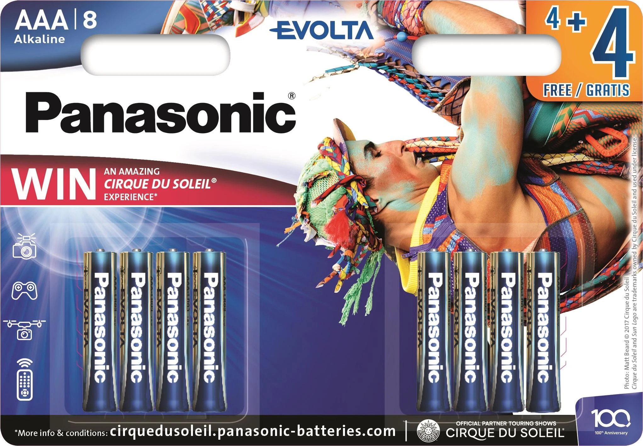 Panasonic Batteries Panasonic Evolta baterija LR03EGE/8B (4+4vnt.)