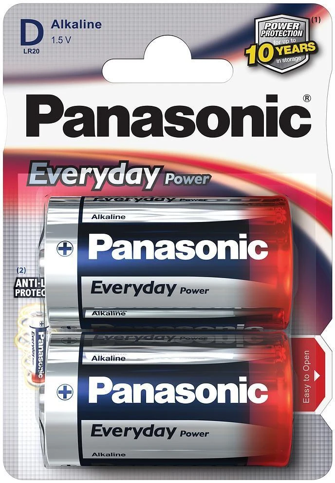 Panasonic EVERYDAY LR20-2BP elementai