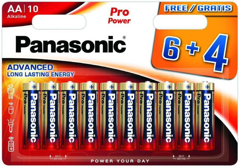 Panasonic Batteries „Panasonic Pro Power“ baterija LR6PPG/10B (6+4 vnt.)