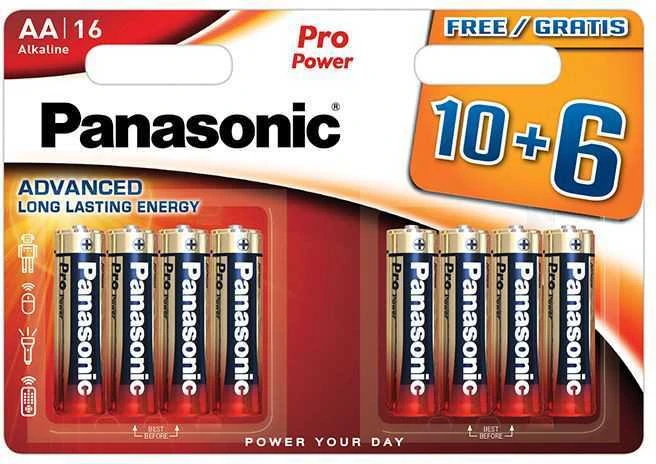 Panasonic Batteries Panasonic Pro Power baterija LR6PPG/16B 10+6vnt