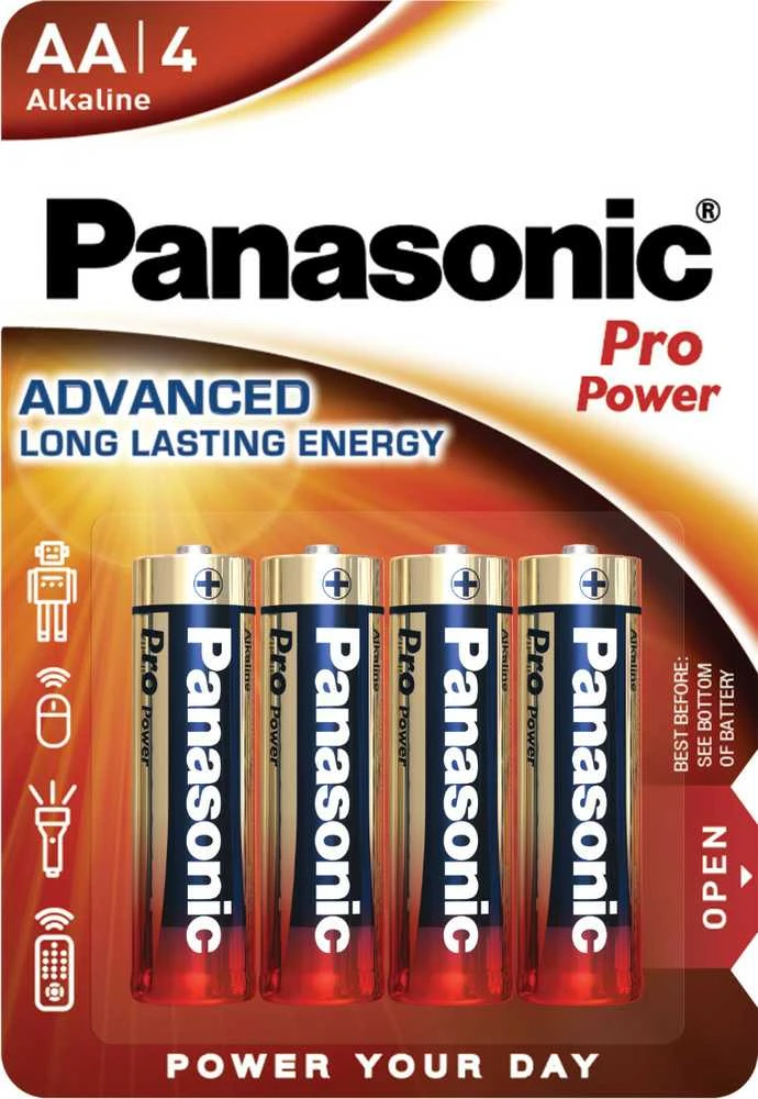 Elementai Panasonic PRO (AA) 4 vnt. (Nekraunama)