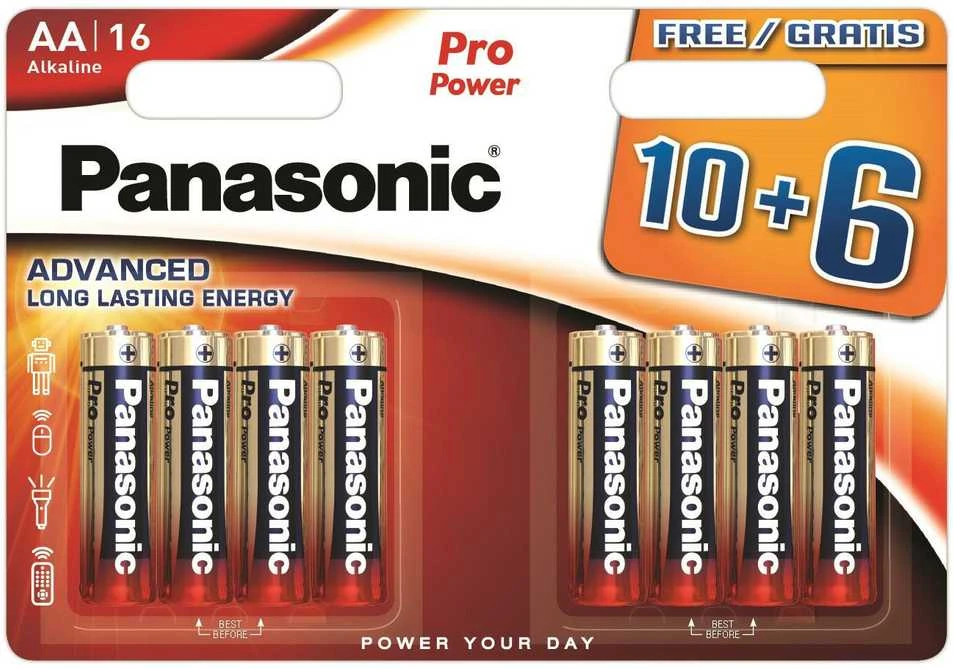 Panasonic Batteries Panasonic Pro Power baterija LR6PPG/16B 10+6vnt