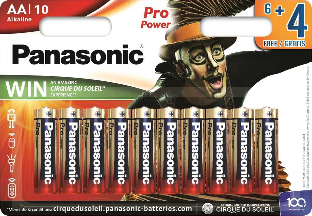 Panasonic Batteries „Panasonic Pro Power“ baterija LR6PPG/10B (6+4 vnt.)