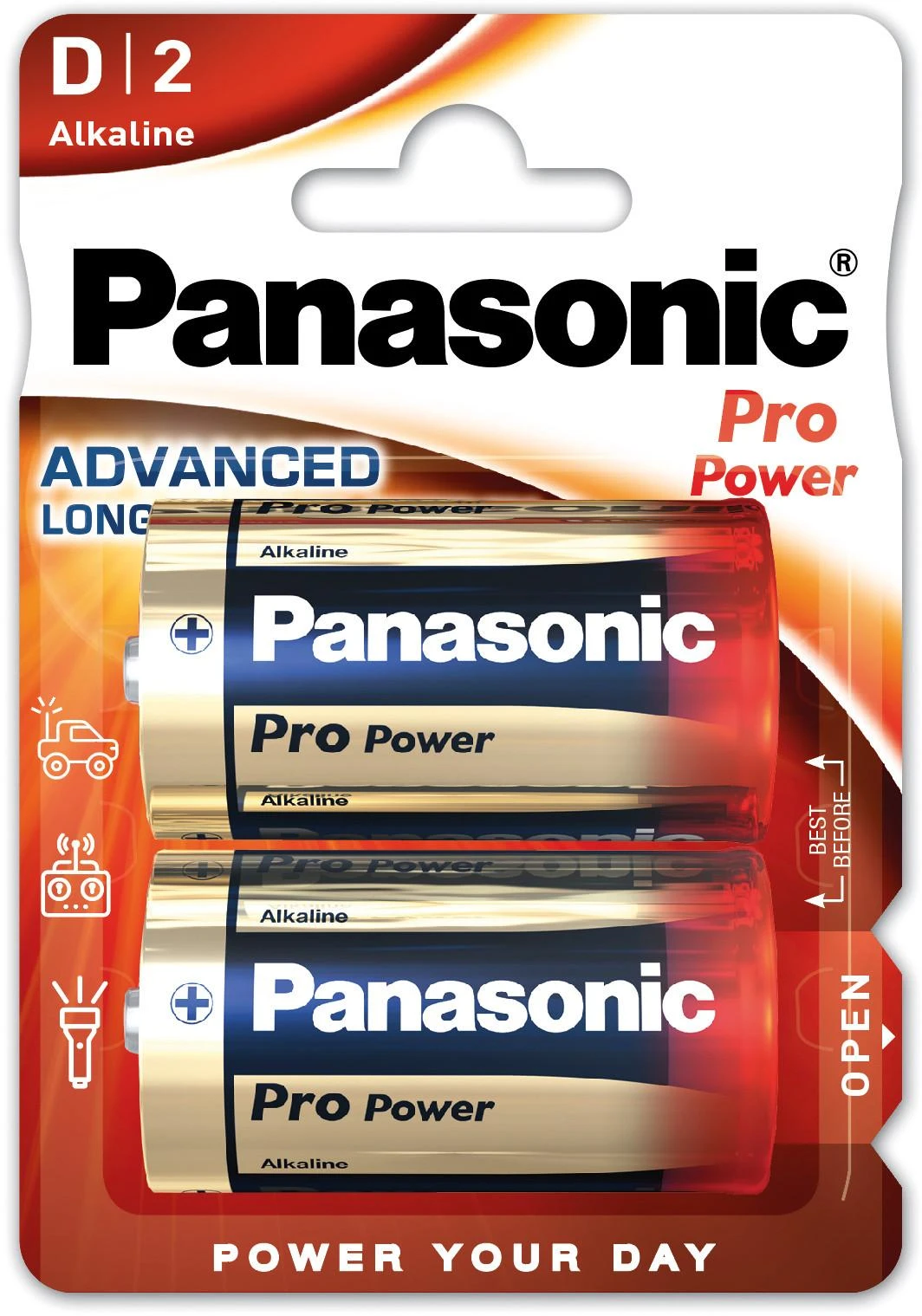 Panasonic D LR20 šarminės baterijos pakuotė