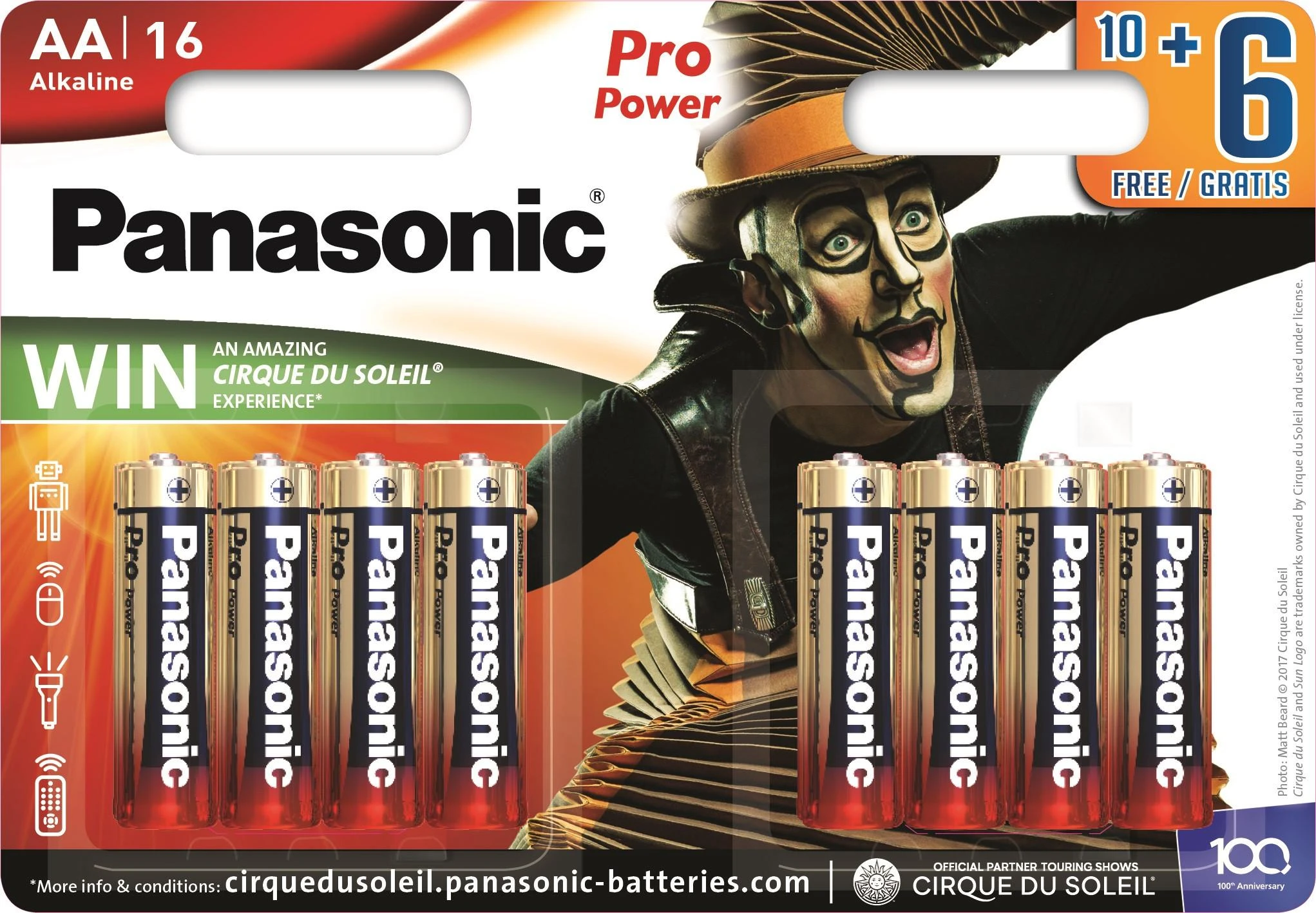 Panasonic Batteries Panasonic Pro Power baterija LR6PPG/16B 10+6vnt