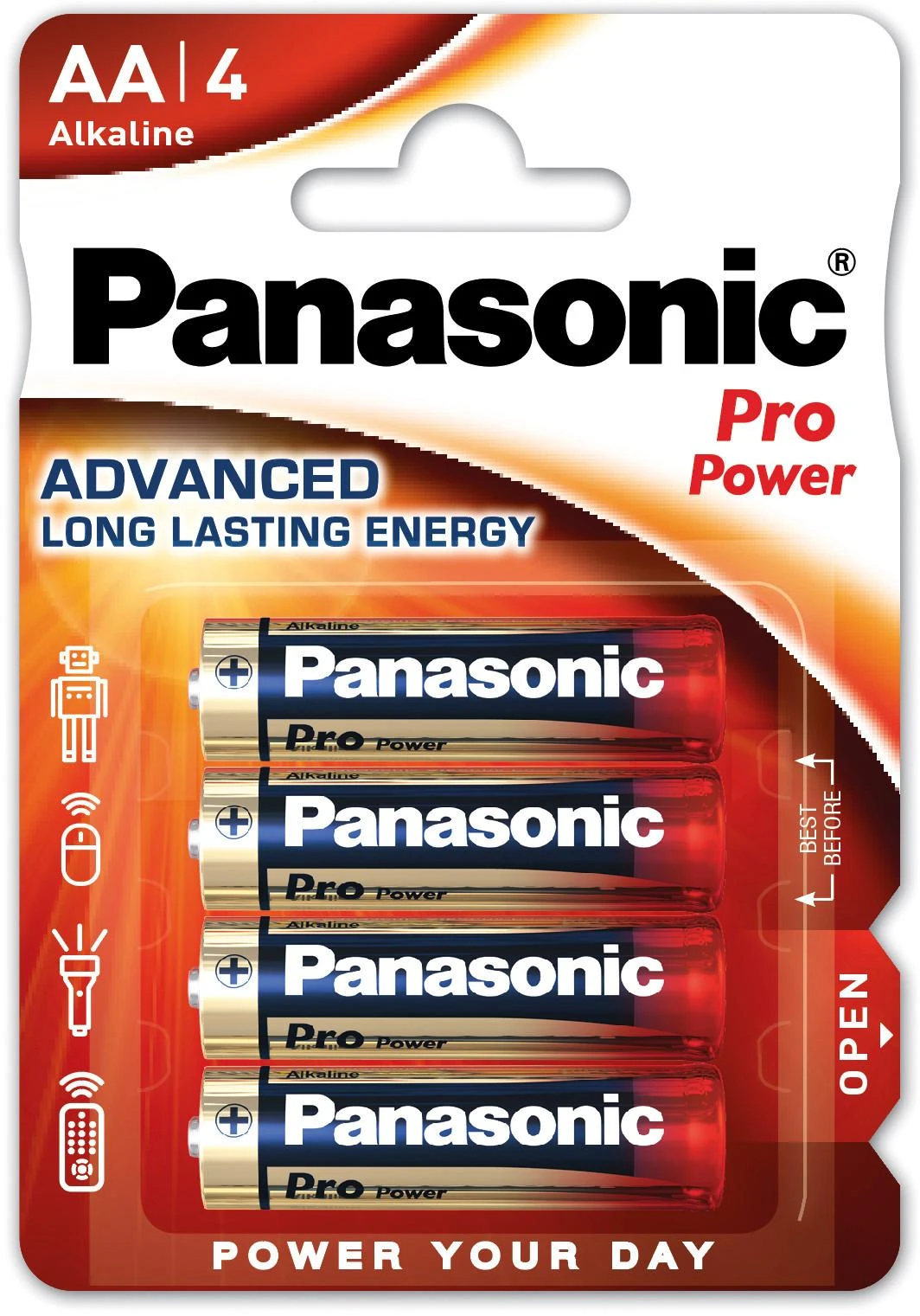 Elementai Panasonic PRO (AA) 4 vnt. (Nekraunama)