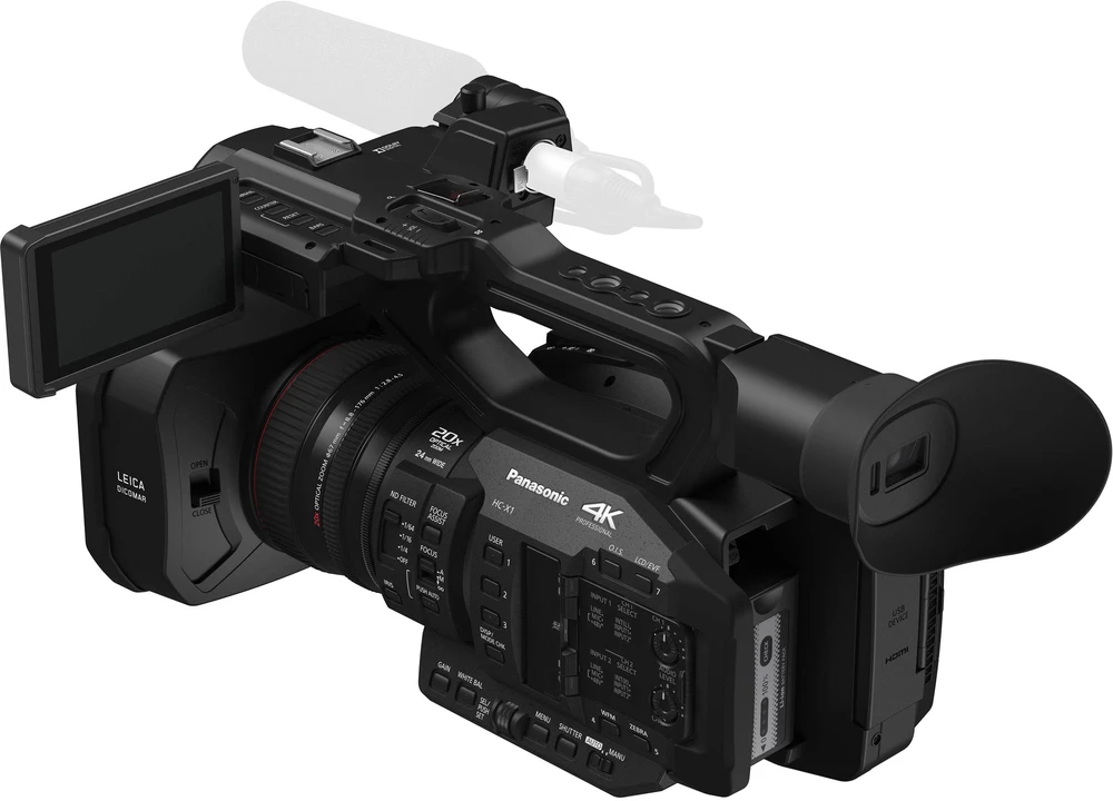 Vaizdo kamera Panasonic HC-X1E (MOS, 9,46 MP, 20x, 10x, 8,8 - 176 mm, 25,4 - 508 mm)