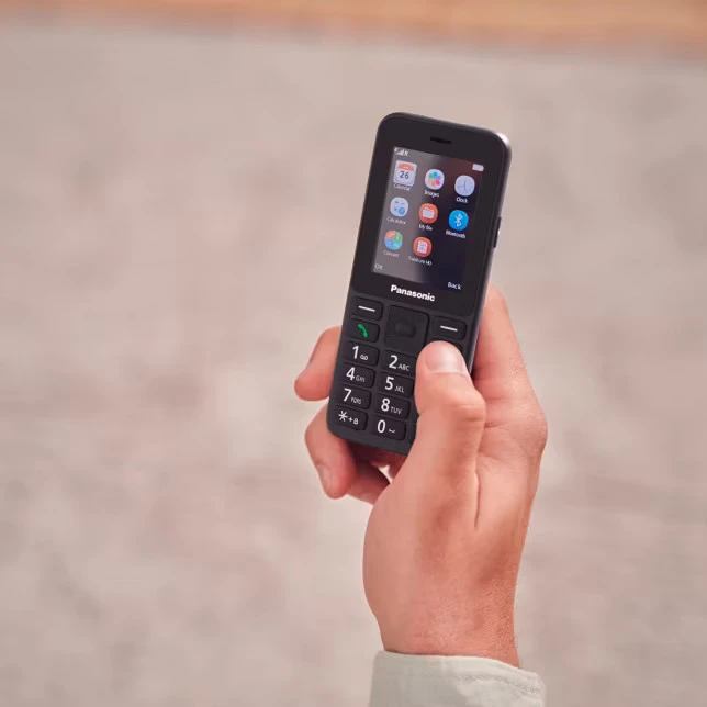 Panasonic Mobilusis telefonas 4g kx-tu260exb juoda