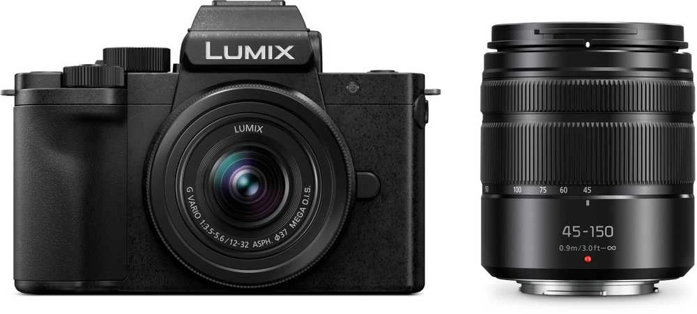 Aparat Panasonic Lumix DC-G100D + G Vario 12-32mm f/4.0-5.6 Mega OIS + 45-150mm f/4.0-5.6 (DC-G100DWEGK)