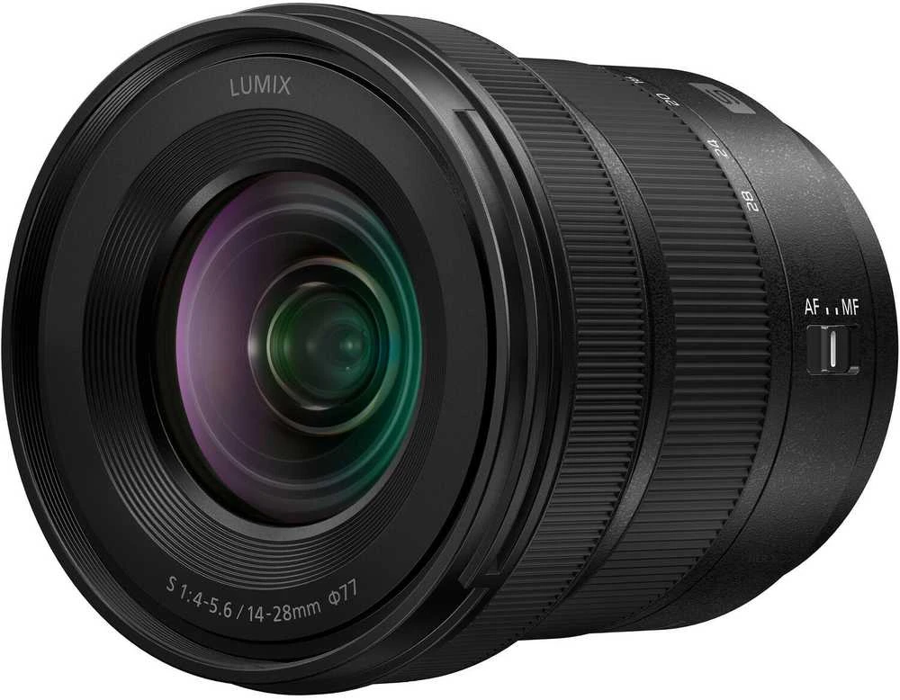 „Panasonic Lumix S 14-28mm f/4-5.6 Macro Baltas Box“ objektyvas