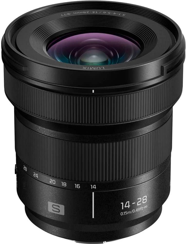 „Panasonic Lumix S 14-28mm f/4-5.6 Macro Baltas Box“ objektyvas