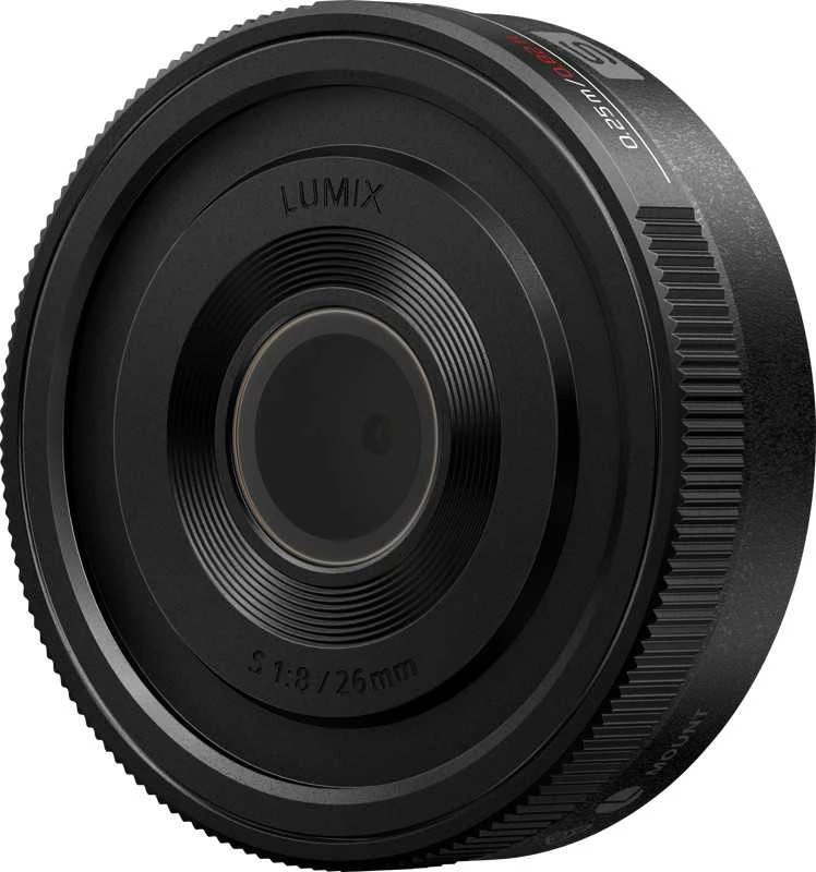 „Panasonic LUMIX S 26mm F8.0“ plokščias objektyvas (MF)
