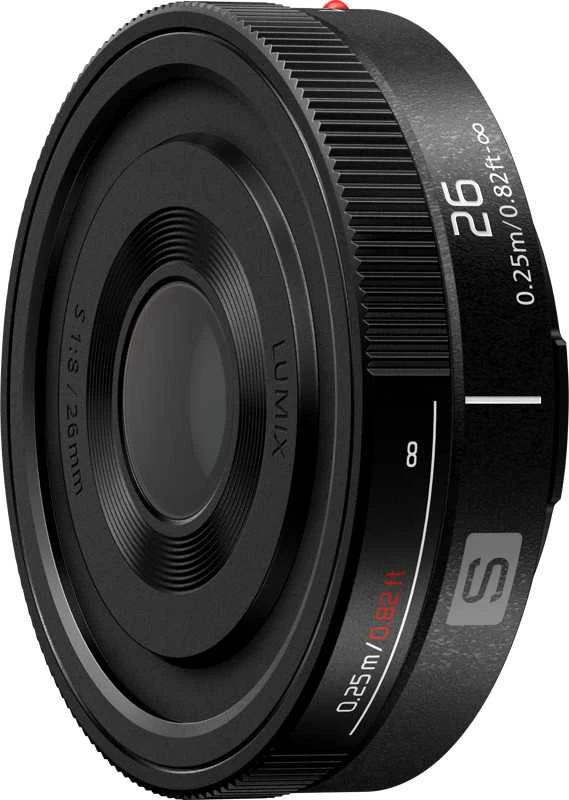 „Panasonic LUMIX S 26mm F8.0“ plokščias objektyvas (MF)