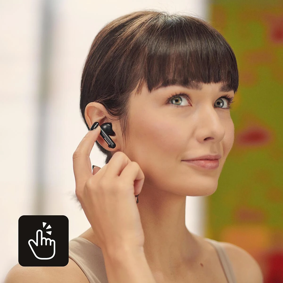 Panasonic Ausinės | RZ-B110WDE-K | Bluetooth | į ausis įkišamos | Mikrofonas | Belaidės | Juodas