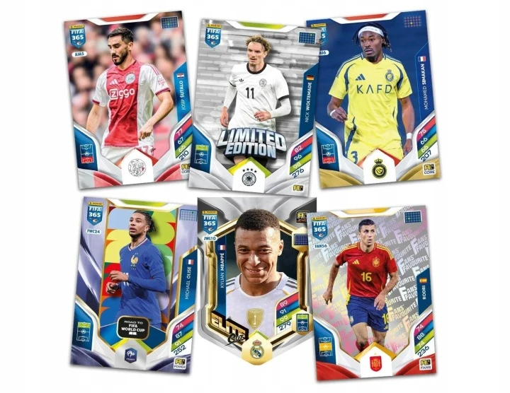 PANINI FIFA 365 AdrenalynXL 2026 kortos, 2 pakuotės + 3 XXL riboto leidimo kortelės