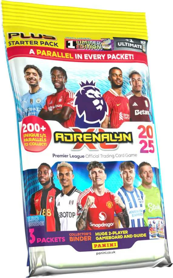 „Panini“ futbolo kortelių „Adrenalyn XL Plus Premier League 2025“ pradinis rinkinys