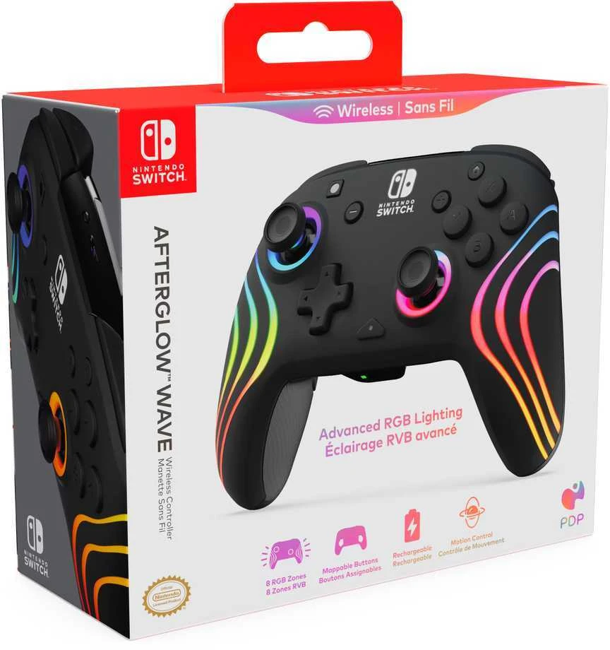PDP Gaming Afterglow Wave Enhanced Laidinis valdiklis skirtas XBOX Series X|S, One, PC | Juoda