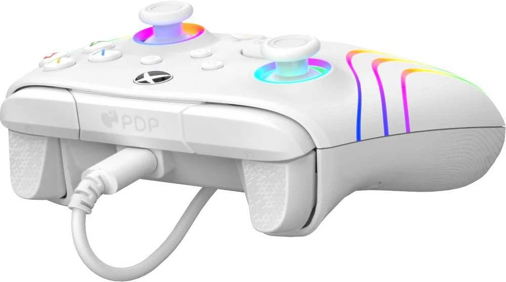 PDP XBOX Series X/S ir PC baltas laidinis valdiklis (Afterglow Wave)