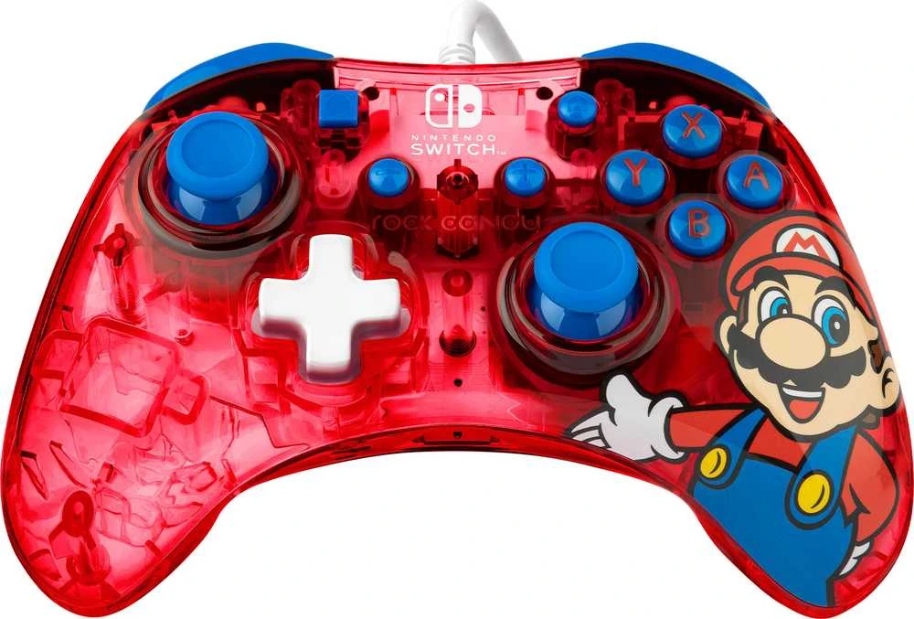 PDP Rock Candy Laidinis valdiklis skirtas Nintendo Switch - Mario | Raudona