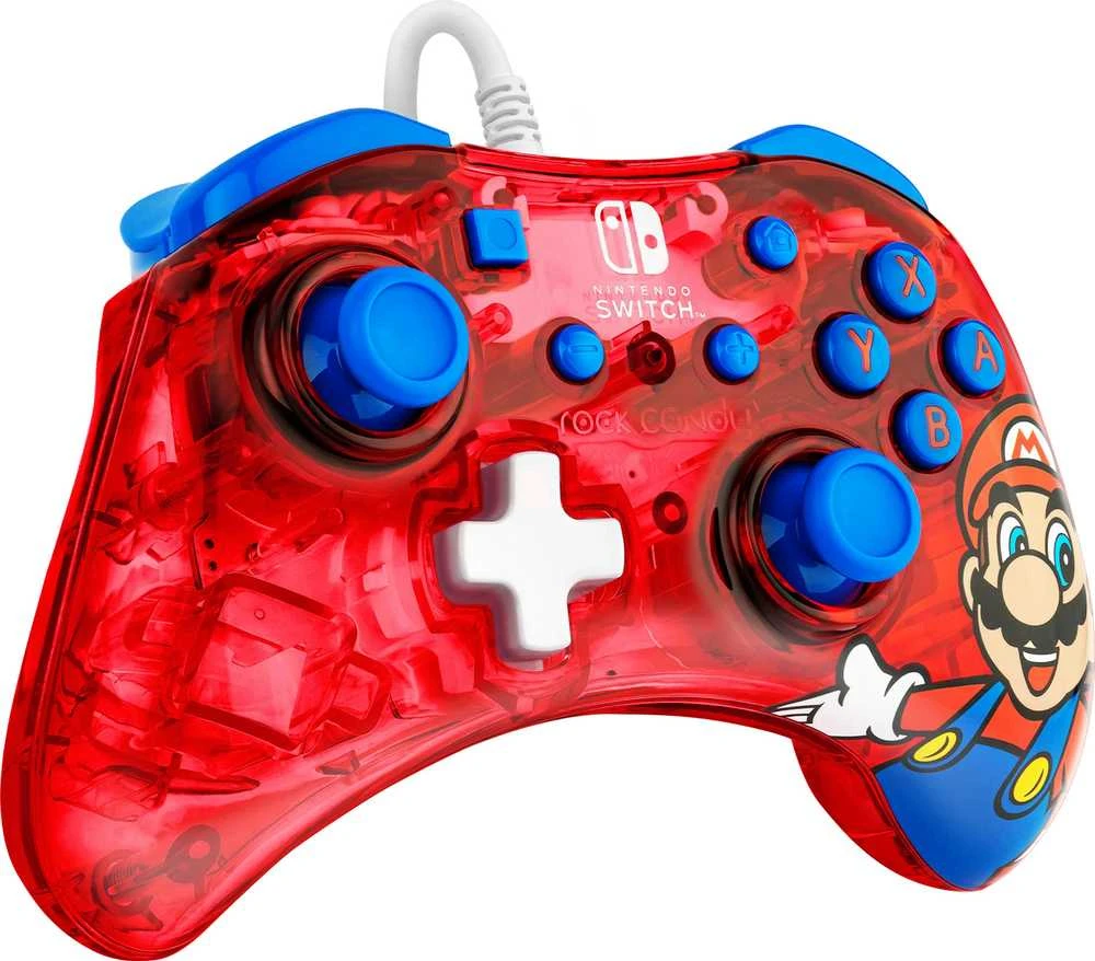 PDP Rock Candy Laidinis valdiklis skirtas Nintendo Switch - Mario | Raudona