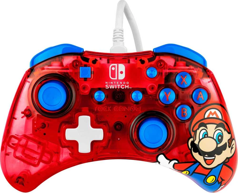 PDP Rock Candy Laidinis valdiklis skirtas Nintendo Switch - Mario | Raudona
