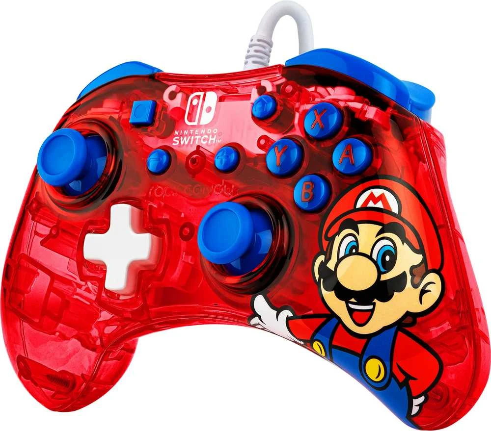 PDP Rock Candy Laidinis valdiklis skirtas Nintendo Switch - Mario | Raudona