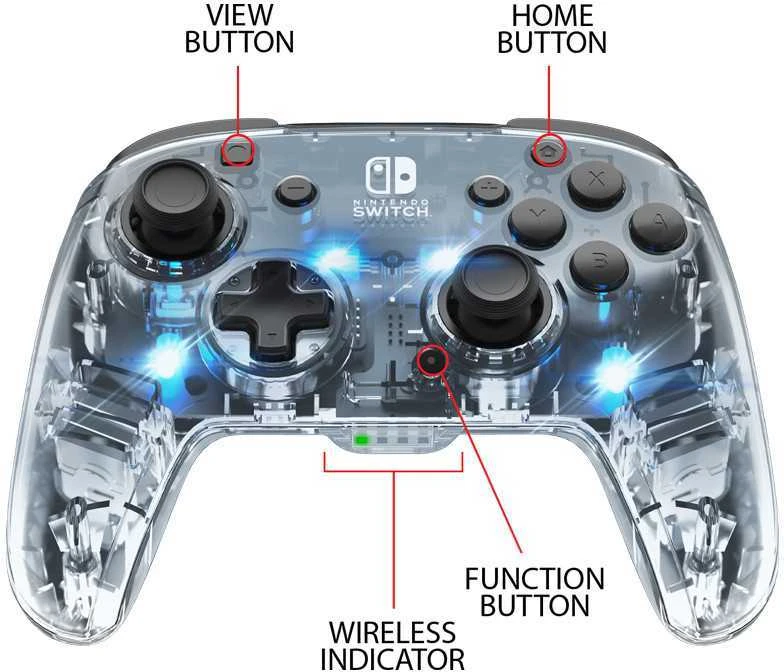Senti PDP Faceoff Deluxe+ Audio - Afterglow belaidis valdiklis skirtas Nintendo Switch