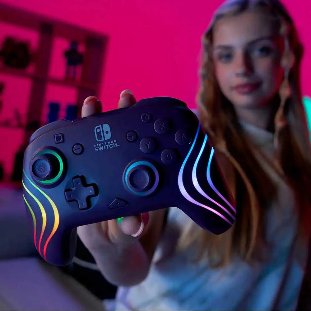 PDP Afterglow Wave belaidis valdiklis, skirtas Nintendo Switch, Violetinė