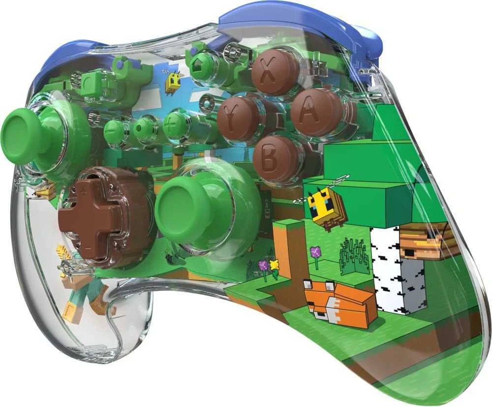 PDP REALMz Belaidis valdiklis skirtas Nintendo Switch - Minecraft Steve -Forest Biome