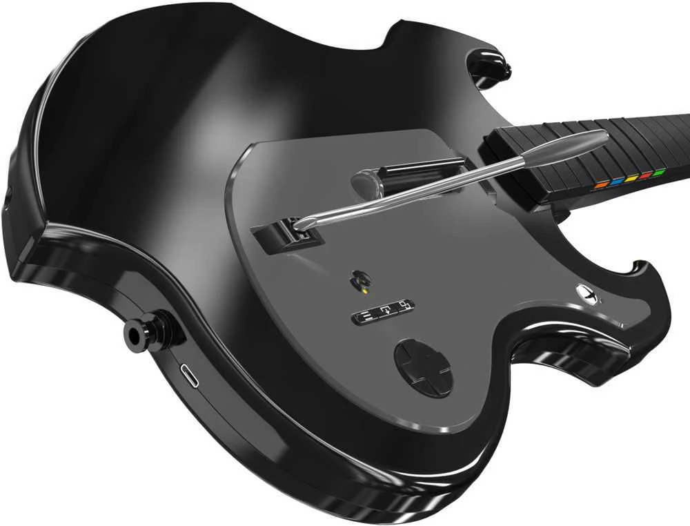 PDP Riffmaster Juoda, Pilka Gitara Analoginis / skaitmeninis PC, XBOX One, XBOX Series S, XBOX Series X