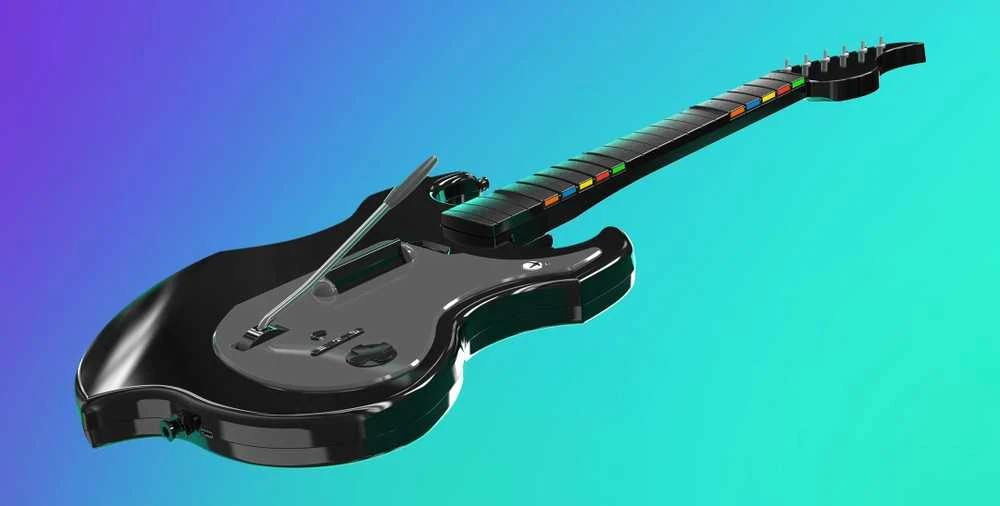 PDP Riffmaster Juoda, Pilka Gitara Analoginis / skaitmeninis PC, XBOX One, XBOX Series S, XBOX Series X