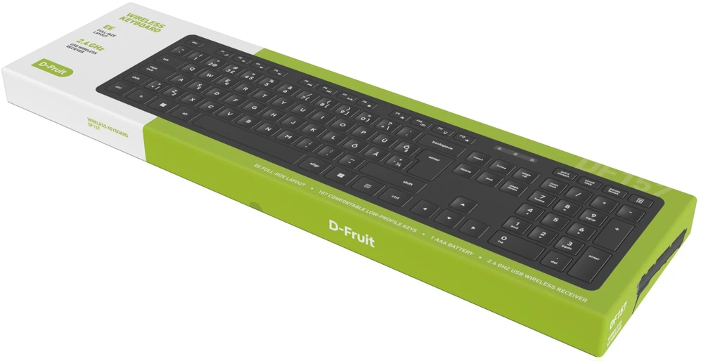Pelė D-Fruit wireless keyboard EST DF157