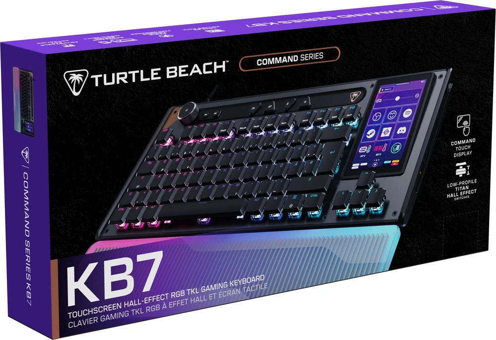 Pelė Turtle Beach klaviatūra Command KB7 TKL US, juoda