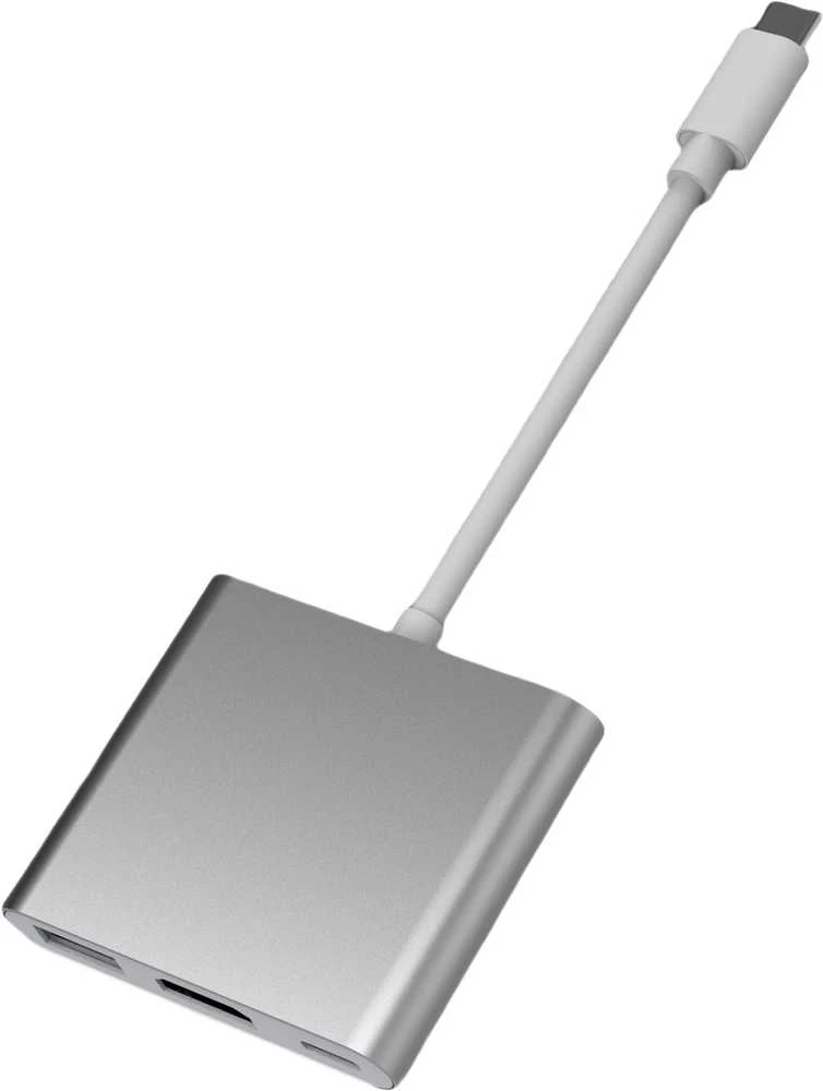 Platinet USB-C 3in1 šakotuvas su metaliniu korpusu