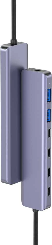 Platinet 7in1 USB-C šakotuvas su aliuminio korpusu