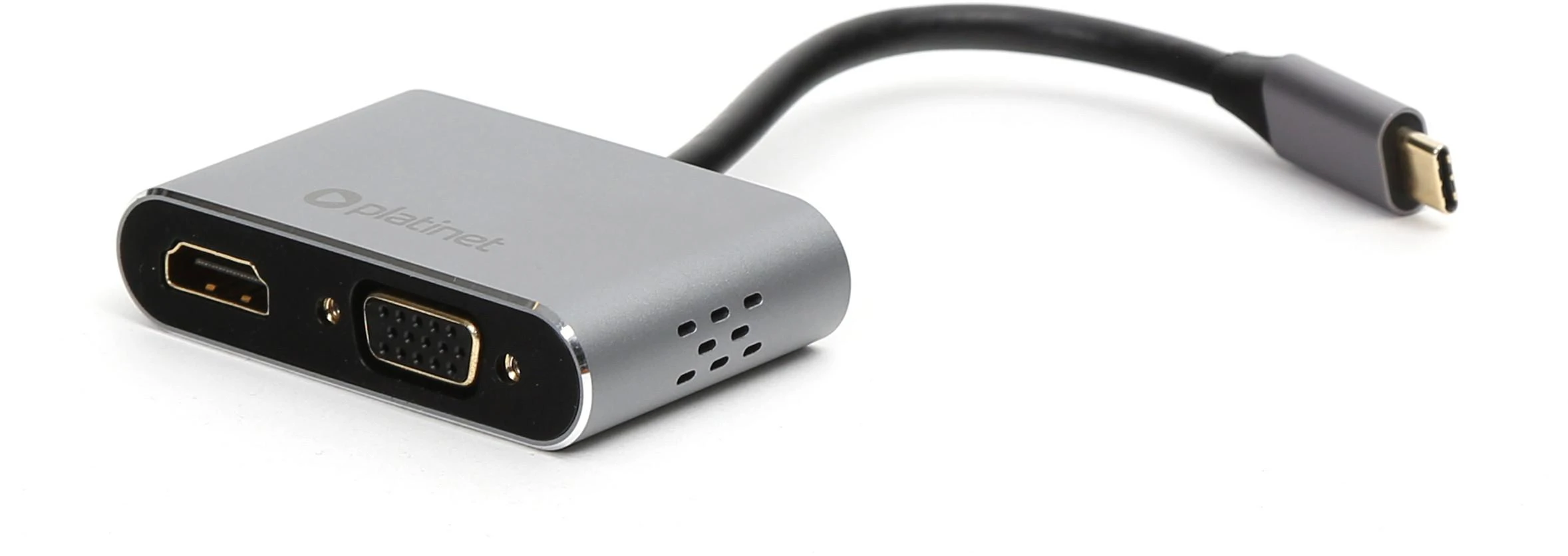 Platinet adapteris USB-C – HDMI/VGA (45224)